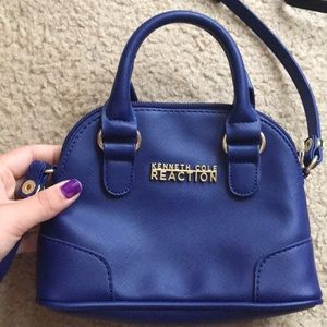 blue crossbody mini purse